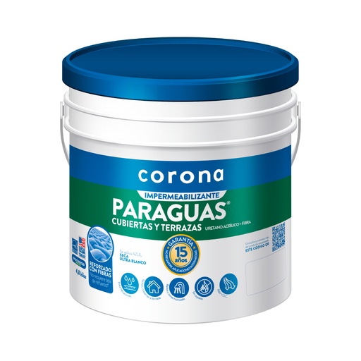 PARAGUAS® Cubiertas y Terrazas Blanco 1 Galón