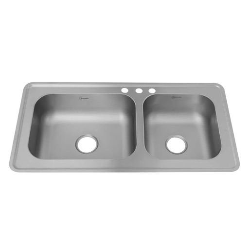Lavaplatos doble tanque empotrable 100x51cm