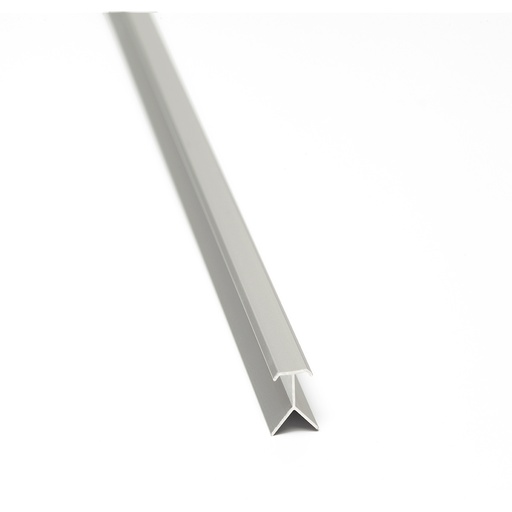 Aluminio Guardacanto Flecha 8 Cromado Mate