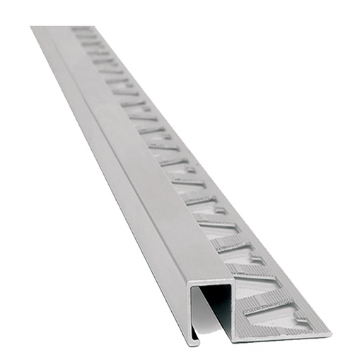 Aluminio Varilla Quadra 12mm Cromado Mate