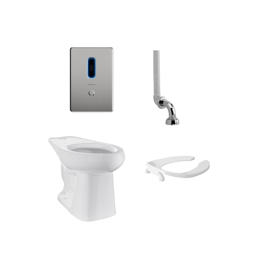 Kit Taza Adriática Plus Entrada Superior con Fluxómetro CoronaSense®