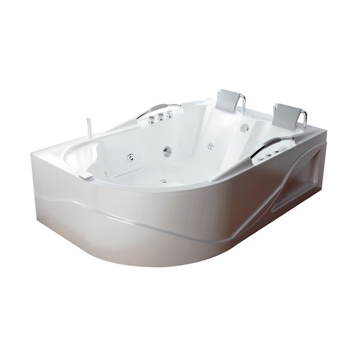 Hidromasaje Honolulu Derecha 181X123 Blanco Con Mantenedor De Temperatura 1.5 Kw/H