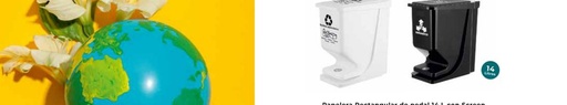 Papelera 14 L Blanca C/Screen