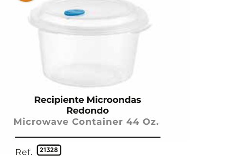 Recipiente Microondas 44 Oz Redondo