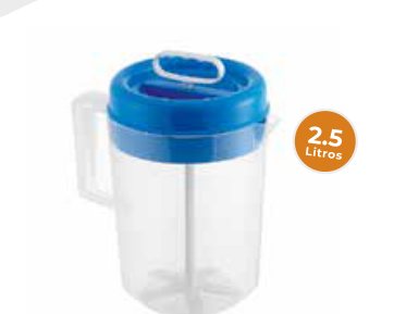 Jarra 2.5 L C/M Blanca