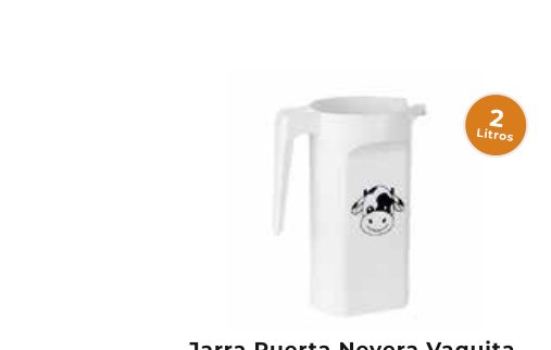 Jarra Puerta Nevera Vaquita Blanca