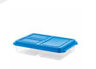 Fiambrera Rectangular Azul