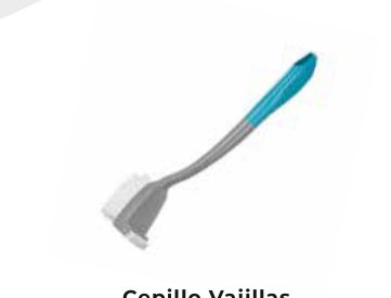 Cepillo Vajillas Gris Azul