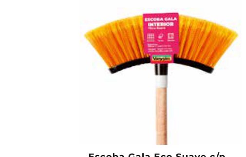 Escoba Gala Eco Suave C/P Negro Surtido