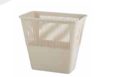 Papelera Rectangular Blanca