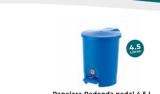 Papelera Pedal 4.5 L Plata