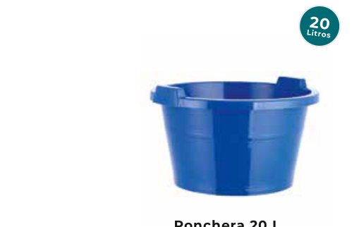 Ponchera 20 L Azul