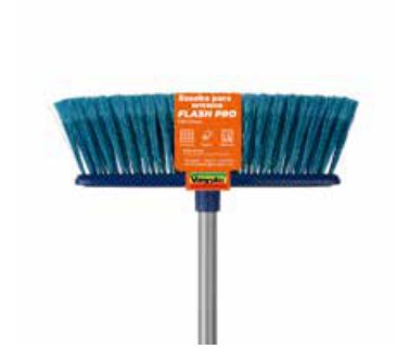 Escoba Flash Pro Exterior C/T Negro Verde