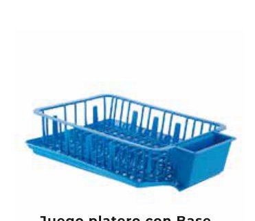 Jgo Platero Con Base Azul