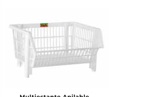 Multiestante Apilable Blanco