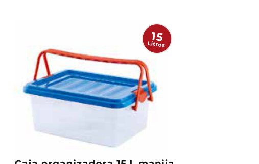 Caja Organizadora 15 L C/M Azul