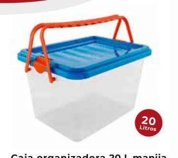 Caja Organizadora 20 L C/M Azul