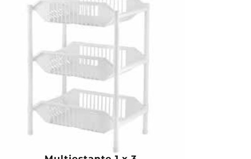 Multiestante 1 x 3 Blanco
