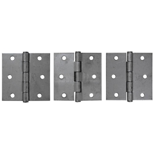 BISAGRA NUDO CABEZA PLANA HIERRO INDUMA 3 1/2 X 3 1/2 (CAL 14) X12U- CERRAJERIA (PRECIO X 12 UNIDADES)(T1106-0093)
