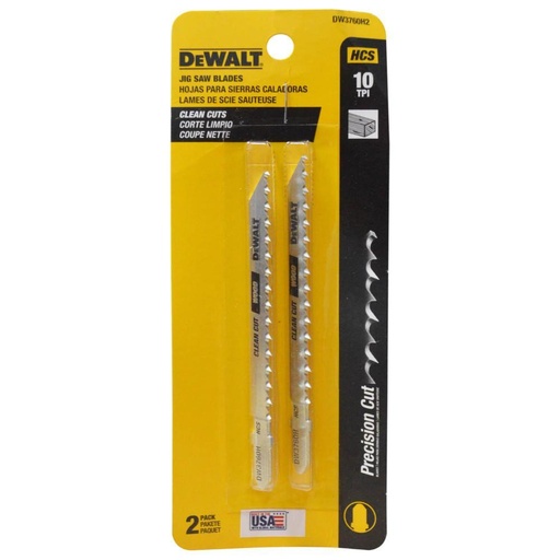 SIERRA PARA CALADORA MADERA DEWALT X 2 (10TPI (DW3760H2)