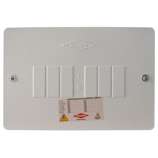 CAJA BREAKER METALICA 6 CIRCUITOS CERTIFICADA INDUMA (T1205-0004)