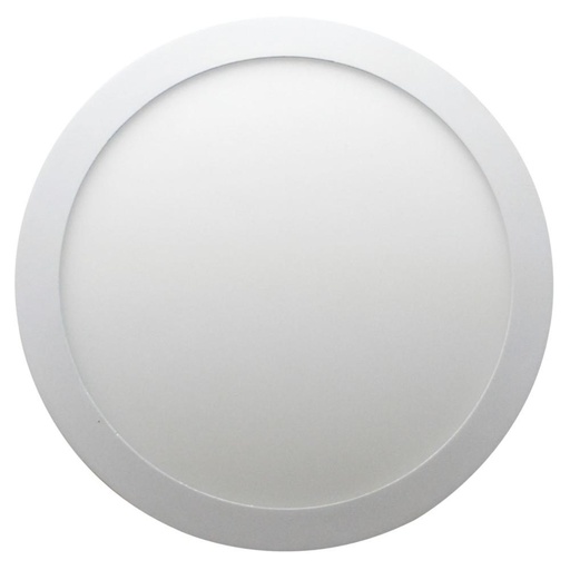 PANEL LED 24W REDONDO INCRUSTAR LUZ  DIA TITANIUM (6500K)