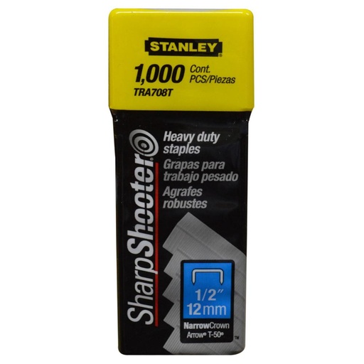 GANCHO GRAPADORA STANLEY 12MM  1/2  (TRA708T)(TRABAJO PESADO)
