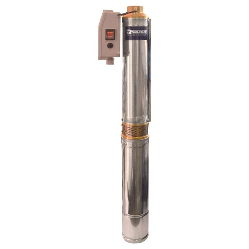 ELECTROBOMBA SUMERGIBLE TIPO BALA 2 HP - 1490 W PARA AGUA LIMPIA (ALT MAX 100 MTRS 110V TOOLCRAFT (TC4577)
