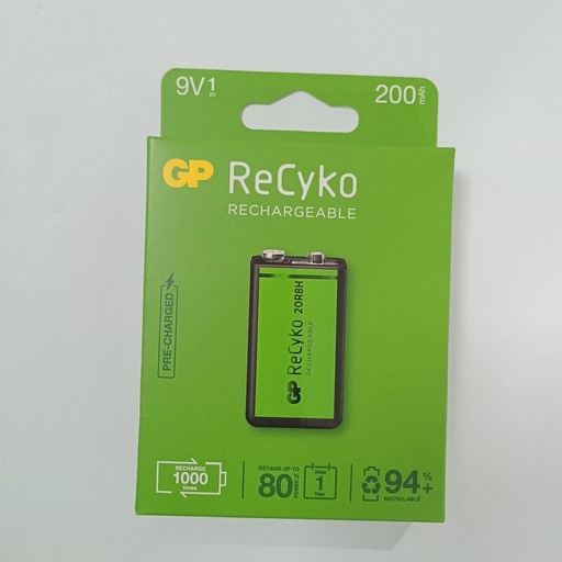 PILA RECARGABLE GP 9V 200 MAH (GP20R8H-C1K)