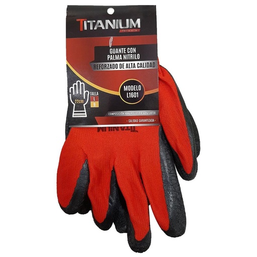 GUANTE NITRILO REFORZADO IMPERMEABLE TALLA 9-L (FSI13) (NORMA ANSI) (DESCONTINUADO)