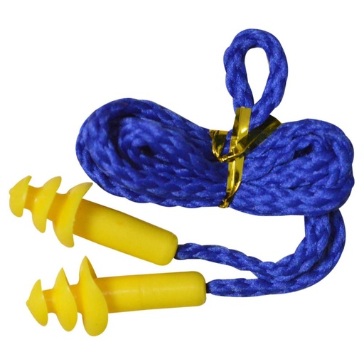 TAPA OIDOS CUERDA DE HILO AZUL HT EN BOLSA (HT20650)