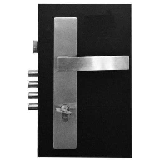 KIT CERRADURA DE EMBUTIR PALANCA 4 BULONES BARI YALE 62MM LLAVE-LLAVE (7071)