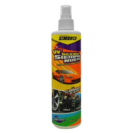 SILICONA SIEMPRE NUEVO U.V.  AEROSOL SIMONIZ  300ML (CON ELIMINADOR DE OLORES)(3077)108153