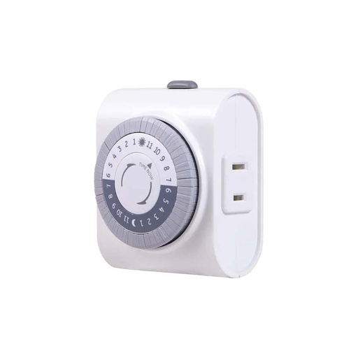 TEMPORIZADOR ANALOGO GENERAL LECTRIC PROGRAMABLE HASTA 24H (GE15119)