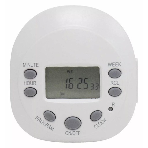 TEMPORIZADOR DIGITAL GENERAL LECTRIC PROGRAMABLE HASTA 7 DIAS  (GE15150)