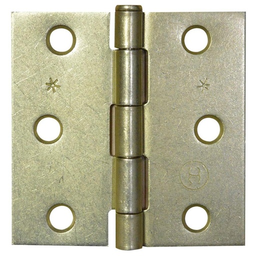 BISAGRA NUDO CABEZA PLANA DORADA 3X3  X 12 PARES (PUERTA)(HT) (C-16 (T1106-0059)