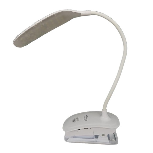 LAMPARA PARA ESCRITORIO LED RECARGABLE PINZA LUZ DIA FINA DIMERIZABLE (TGX-755) (HT80349)