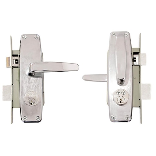 CHAPA DE EMBUTIR CON MANIJA L370 LISBOA YALE NIQUEL SATINADO US15 (4008)