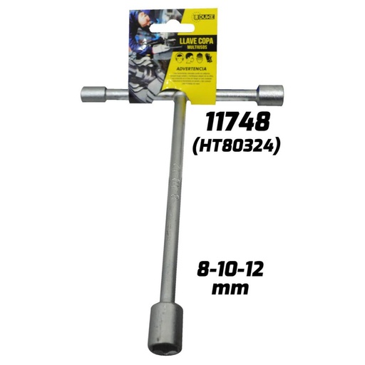 LLAVE COPA EN T X3 UDUKE 8-10-12 MM (HT80324)