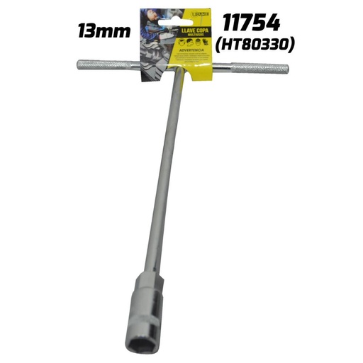 LLAVE COPA EN T CON CUADRANTE UDUKE 13 MM (HT80330)