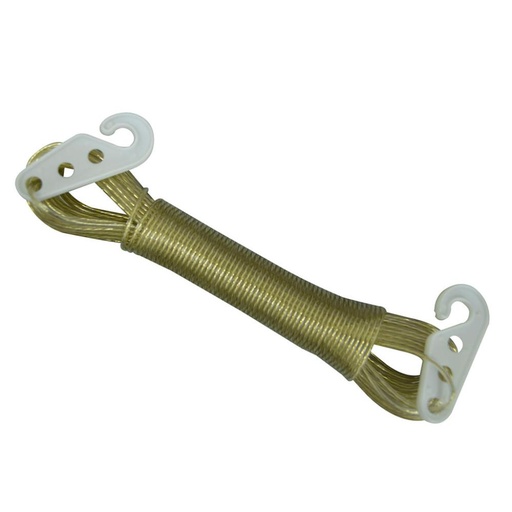 TENDEDERO DE ROPA 20 MTS FLEXIBLE CON GANCHO PLASTICO UDUKE (HT80405)