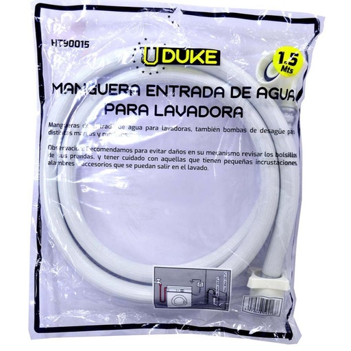 MANGUERA LAVADORA LLENADO 1.5 MTS UDUKE