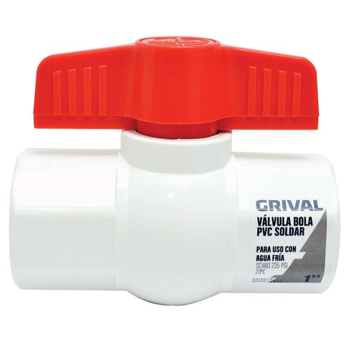 LLAVE BOLA PVC LISA 1 GRIVAL (797520001)