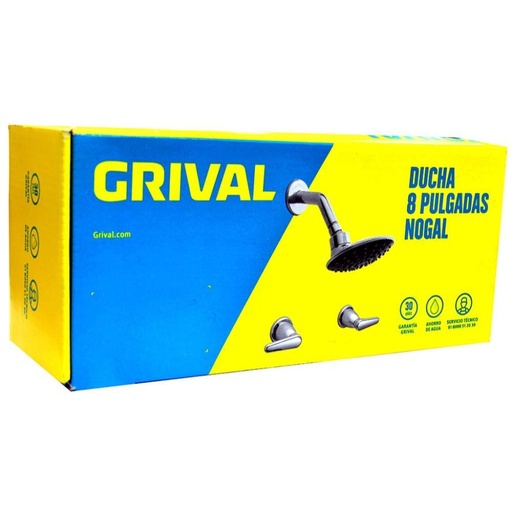 DUCHA MEZCLADOR 8 PUL PALANCA NOGAL GRIVAL (434363331)