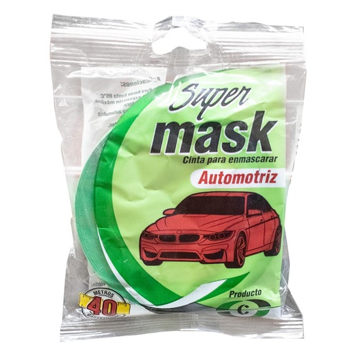 CINTA ENMASCARAR 1" X 40 MTS AUTOMOTRIZ VERDE CINTANDINA (CE-106)