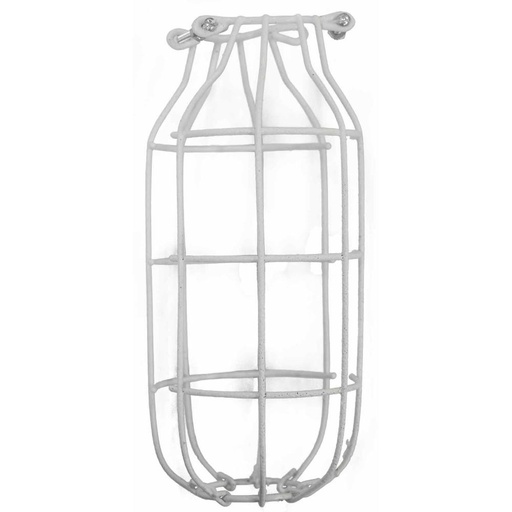 CANASTILLA PARA BOMBILLO BLANCA GRANDE