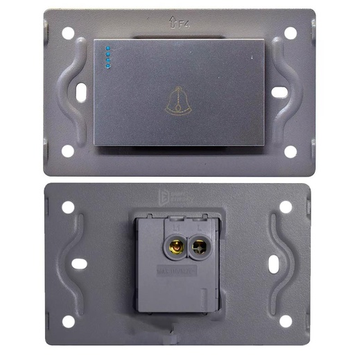 SWICHE TIMBRE LUXOR GRIS INTERCAMBIABLE SIN TAPA DUKE ENERGY (V3-001)