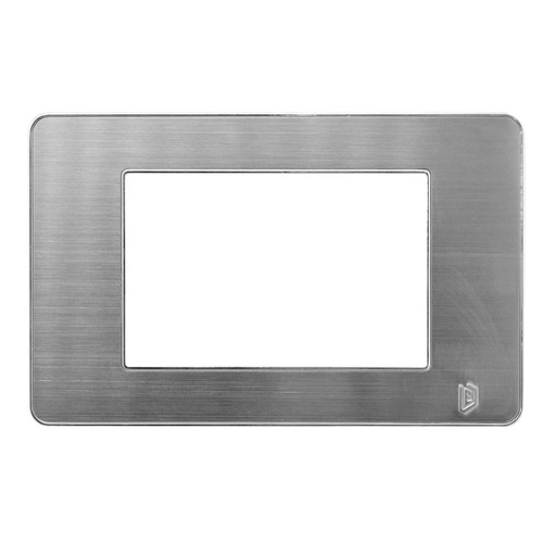 TAPA LUXOR ACERO INOXIDABLE CUADRADA BORDE CROMADO DUKE ENERGY (V3-02AC)