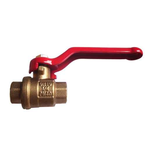 LLAVE BOLA PN40 1/4” BRONCE (HT1221)
