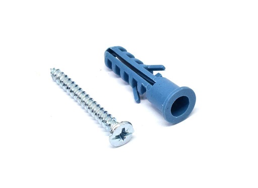 CHAZO PLASTICO CON TORNILLO 3/8 X 50UNDS (HT1240)